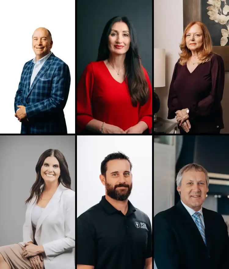 Collage of corporate headshots by studioUSA