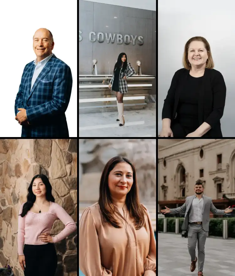 Collage of real estate agent headshots by studioUSA