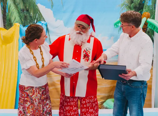 KW Christmas in July Santa Photos, event photography by studioUSA in Dallas-Fort Worth